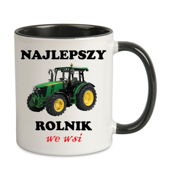 Kubek najlepszy ROLNIK (kolorowe wnętrze i ucho)